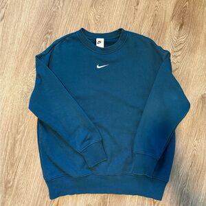 Nike Blue Oversized Sweatshirt